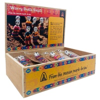 Guatemalan Worry Doll SKULL 24pc Display Box